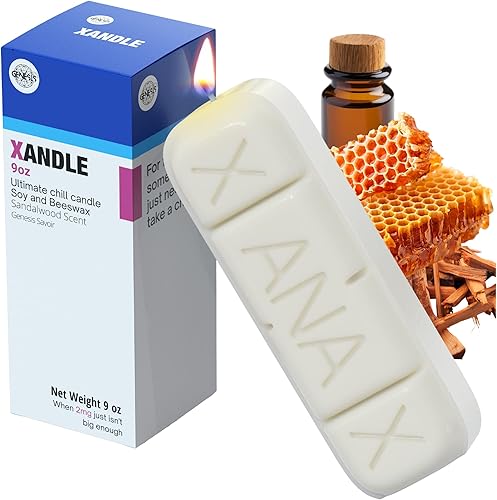 Xanax - Vela con caja de regalo, XANDLE, velas geniales, regalos de elefante blanco, velas divertidas, velas novedosas, regalos divertidos para
