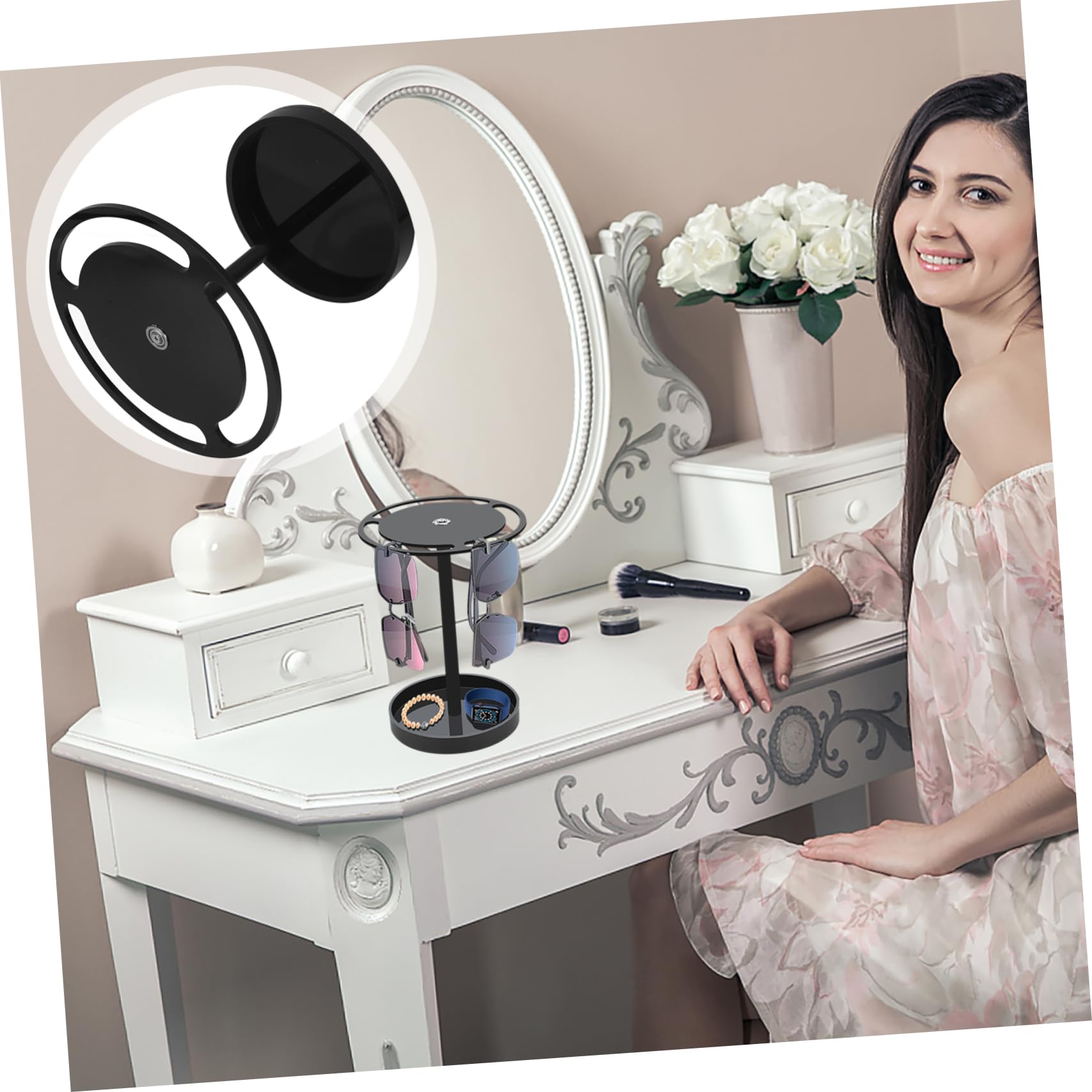 Ciieeo Rotierender Brillenständer Drehbarer Sonnenbrillen-display Organizer Für Tisch Eleganter Eyeglass- Mit Für Mehrere Brillen Optimal Für Zuhause Und Büro