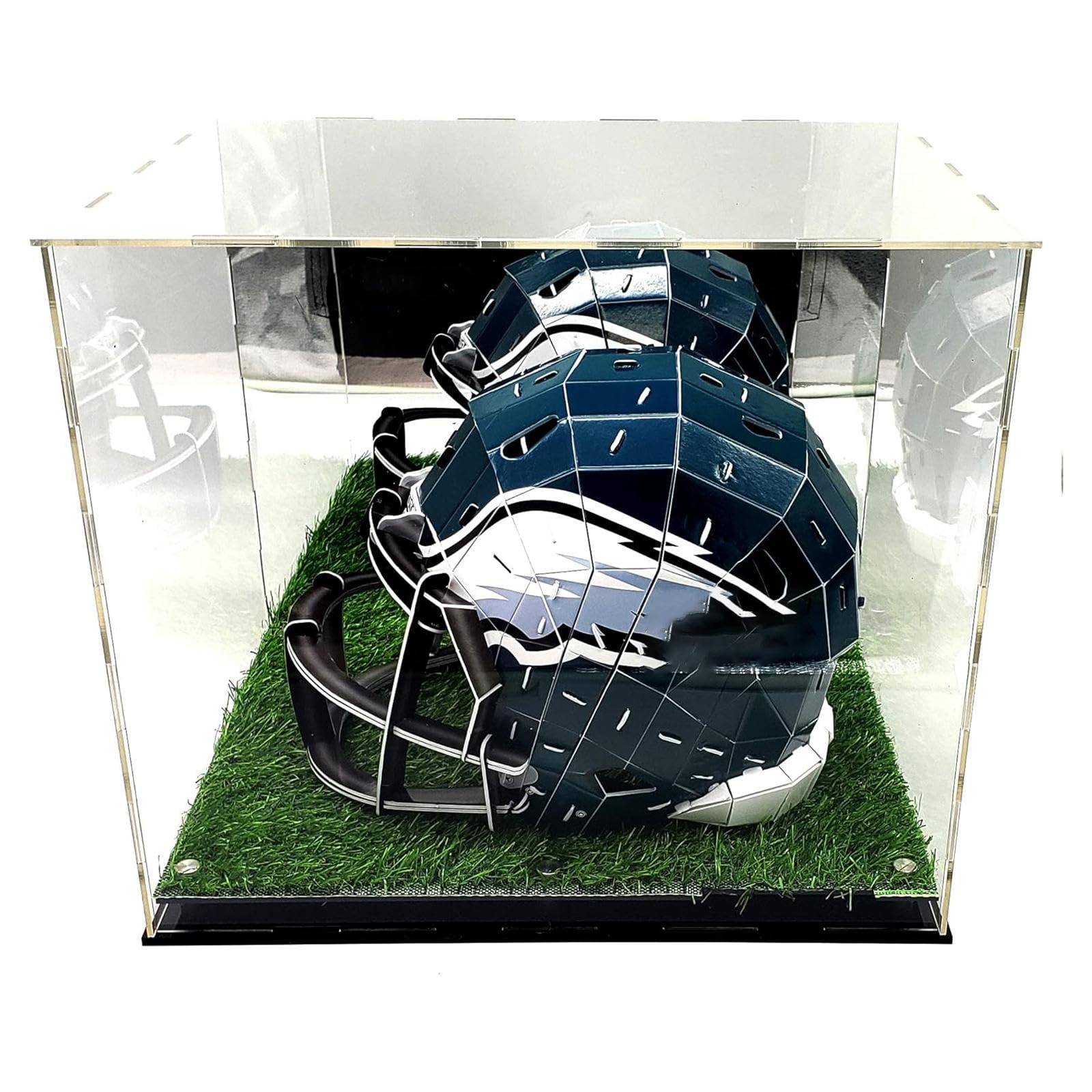Vitrina Transparente de Acrílico para Cascos de Fútbol Americano Y Béisbol (para).