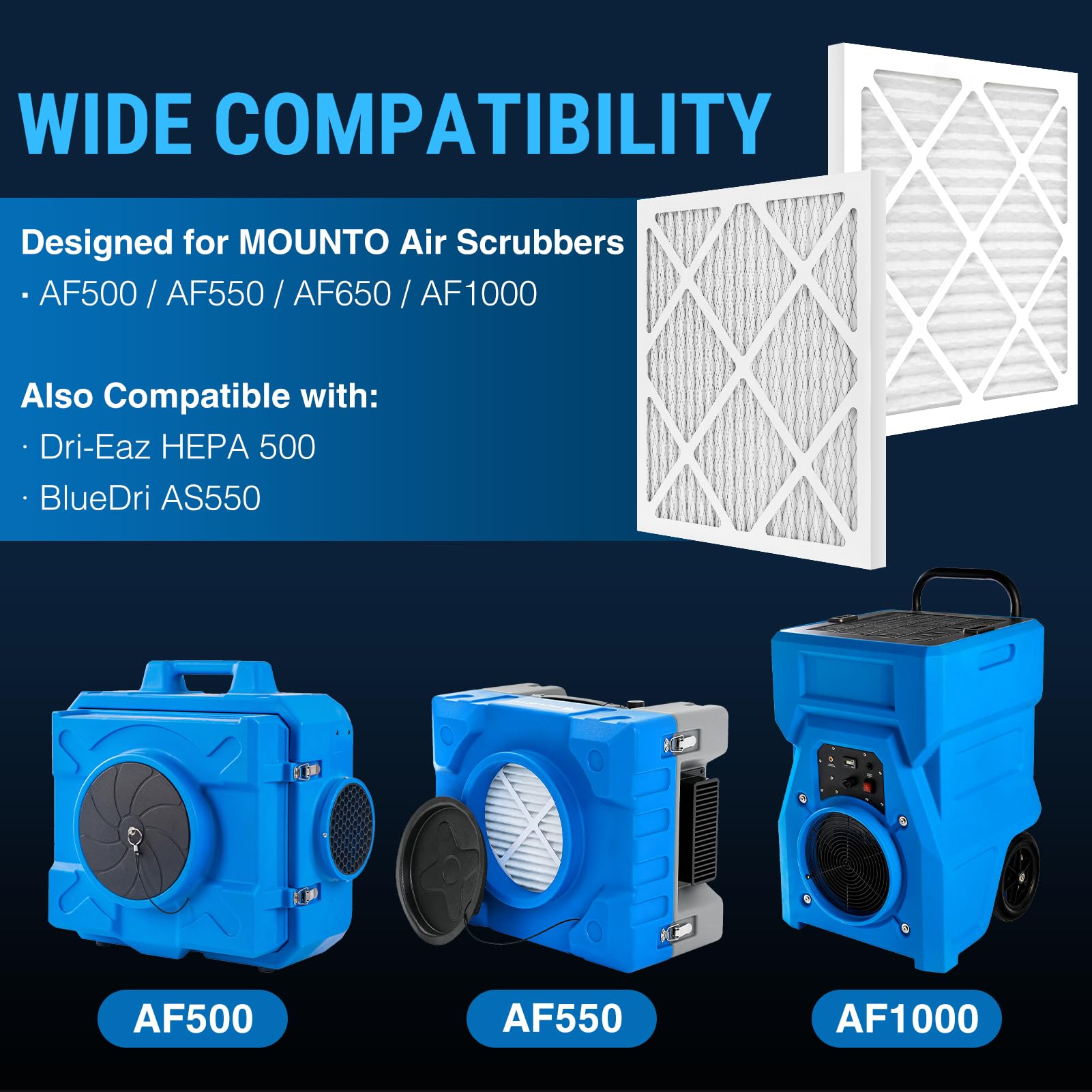 10-Pack Pre-Filter Replacements for HEPA 500 Air Scrubber Enhanced Dust Capture Easy Installation Extends HEPA Filter Life product thumbnail 3