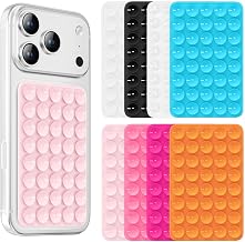 8 Pcs Mobile Suction Cups, Silicone Holder for Mobile Phone with Double | Reusable Silicone Suction Cup for Glass, Mirrors and Smooth Surfaces, Hands-Free Stand for Videos and Selfies