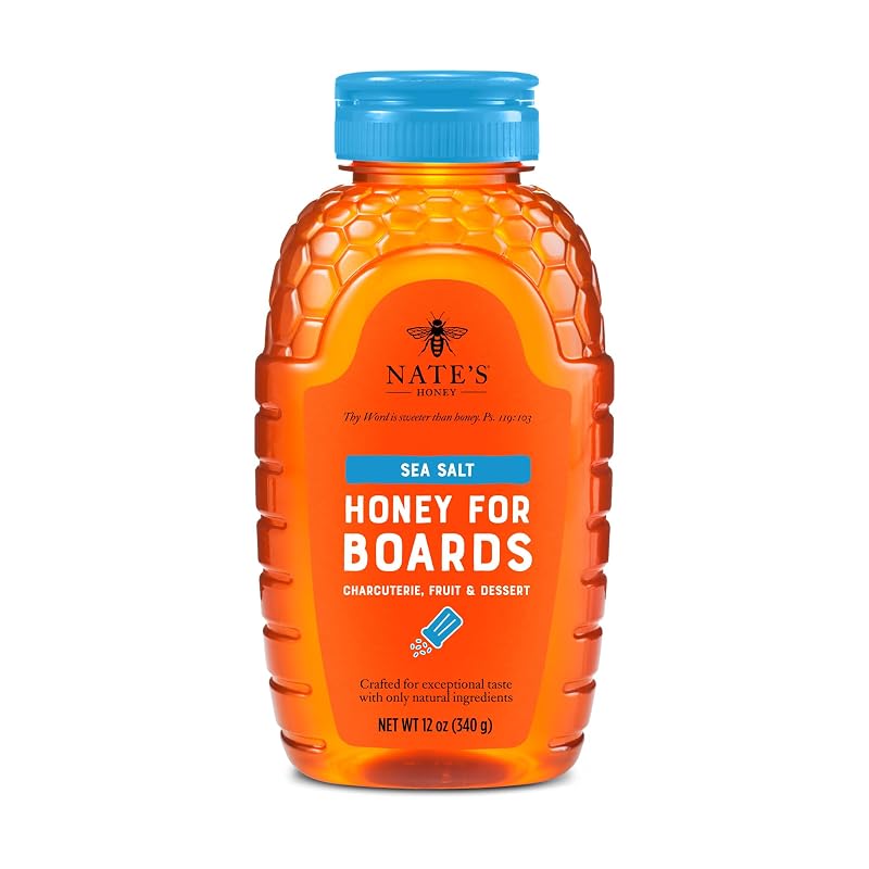 Nate's Honey Mel com sal marinho 355 mL