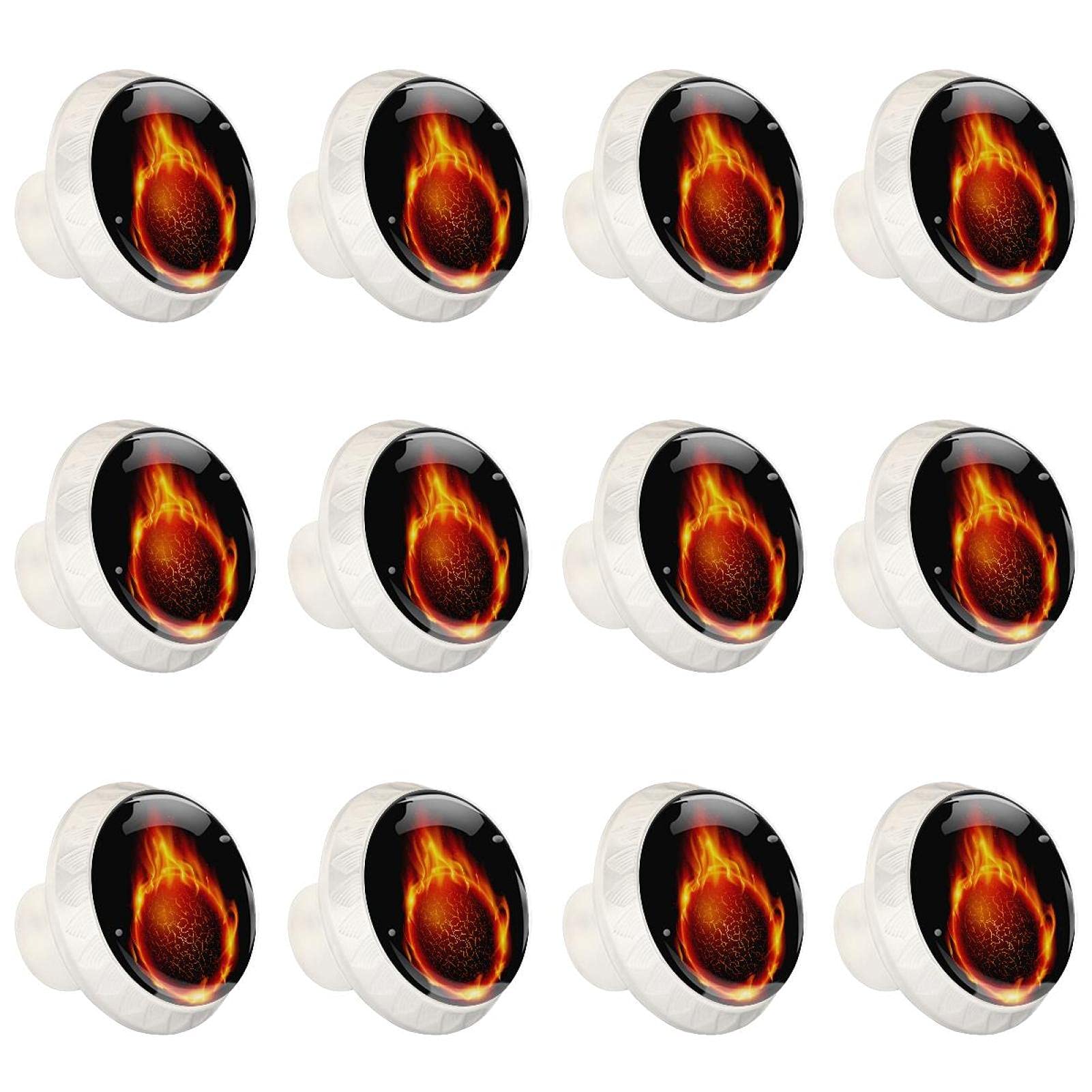 Boutons de cuisine The Burning Fire Basketball pour personnaliser la chambre d'un jeune ado