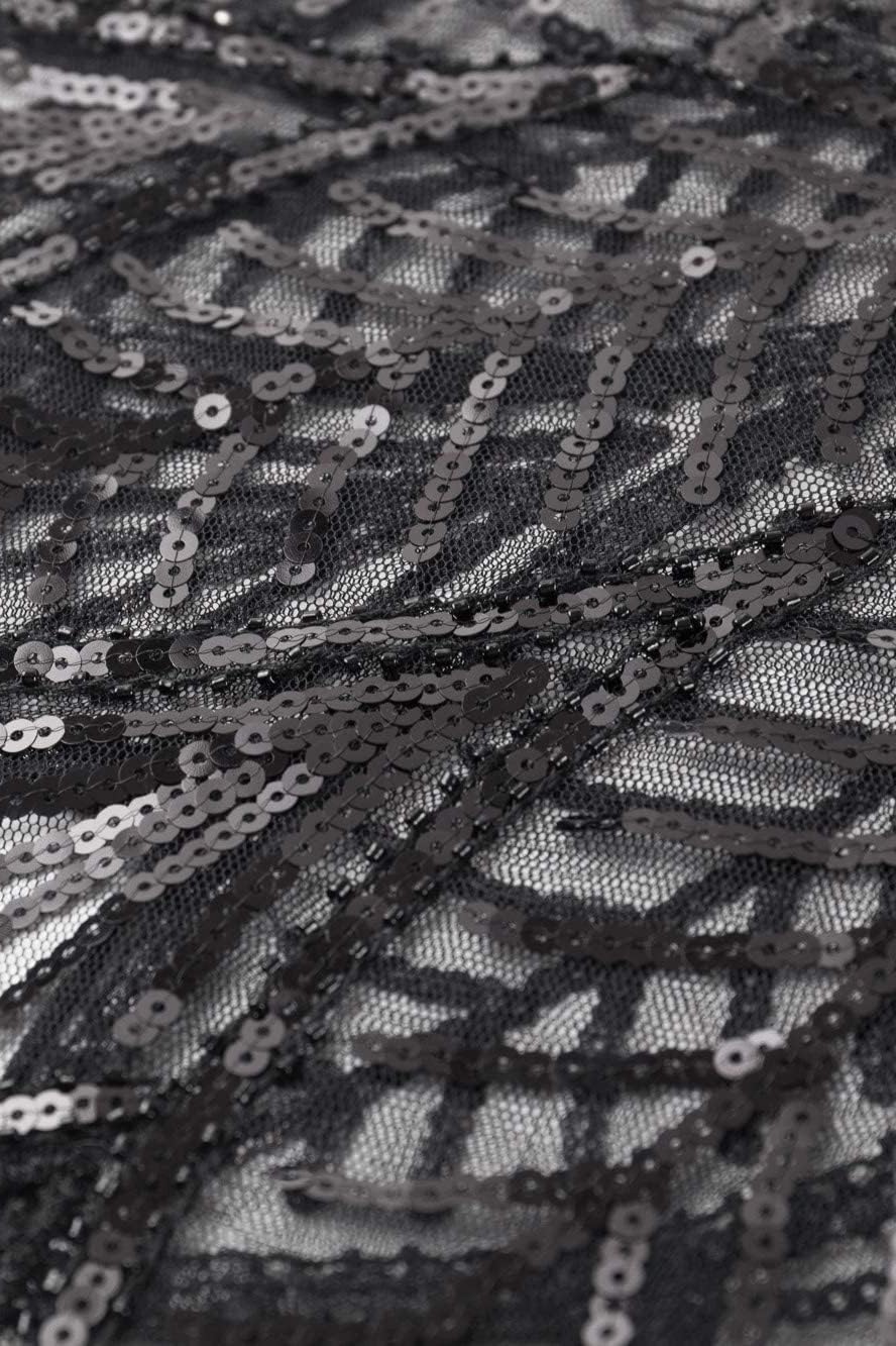 BABEYOND 1920s Shawl Wraps Sequin Beaded Evening Cape Bridal Shawl - Image 6