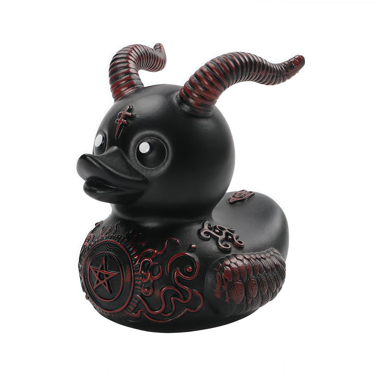 Figurine canard punk à collectionner OYL déco bureau gothique cyberpunk
