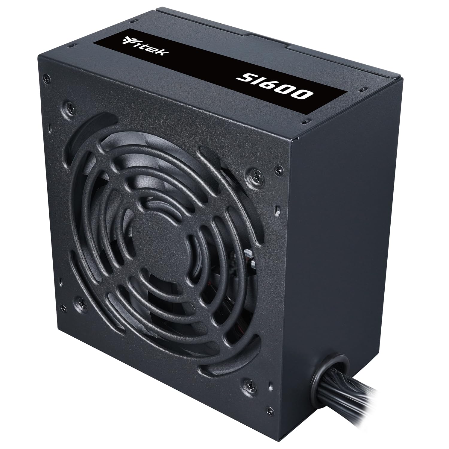 Itek Fuente de alimentación SI600 – 600 W – eficiencia 80+ – PFC Activo – Ventilador silencioso de 12 cm