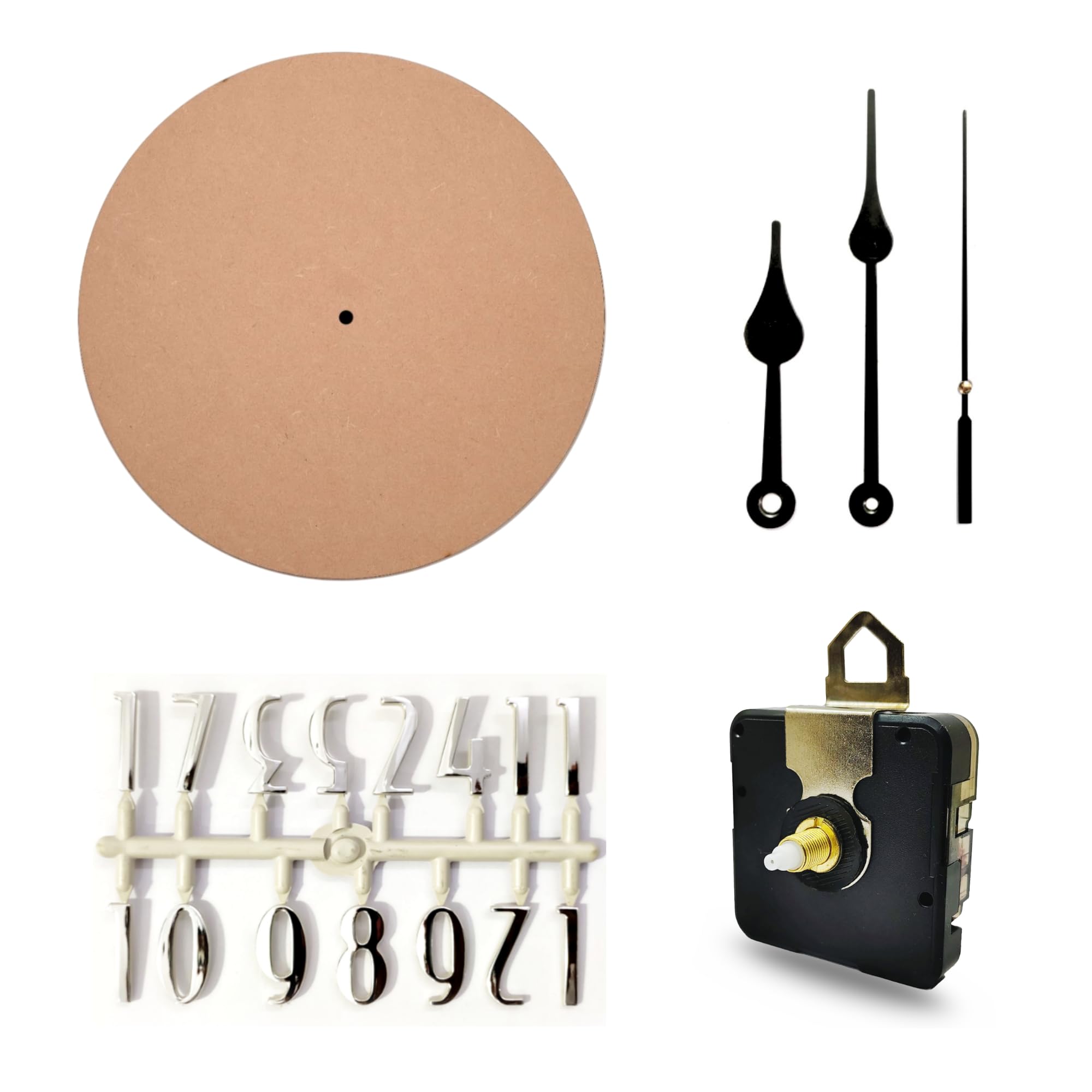 Epoxy Fusion 12 Inch DIY Resin Clock Making Kit, Round MDF Base (7.5mm Thick) for Art, Board (Style 5)-image-8