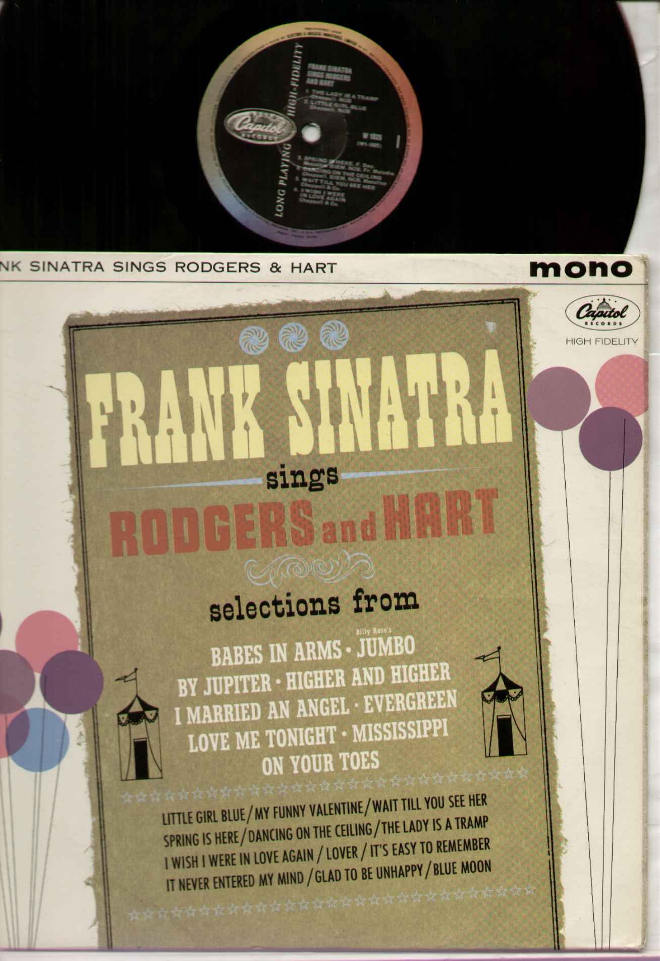 FRANK SINATRA - SINGS RODGERS AND HART - LP VINYL