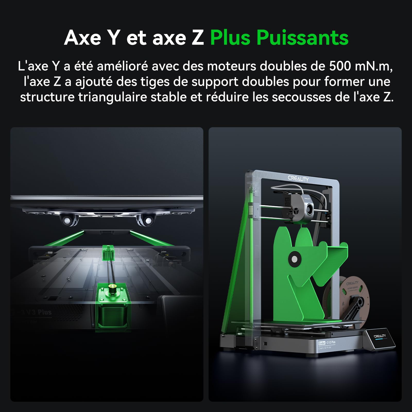 Creality Ender 3 V3 Plus 3D-Drucker, neu in 2024, 600 mm/s, Vollmetallgehäuse, verbesserter Extruder, Schnellwechseldüse, große Druckgröße, für Anfänger, professionelle Gamer, Bildungsbranche usw