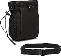 goldhik Rock Climbing Chalk Bag with Adjustable Belt & 3 Pockets - Waterproof Bouldering Pouch for Gym, Gymnastics, Weightlifting