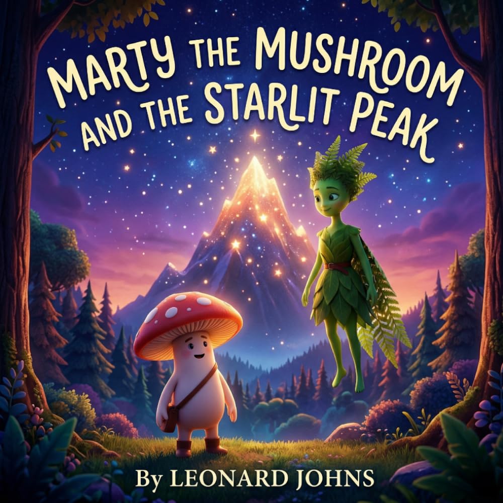 Marty the Mushroom and the Starlit Peak: A Magical Mountain Adventure About Patience, Patterns and Problem Solving | A Gentle Bedtime Story for Children Ages 4–8 (Marty the Mushroom Series of Books)
