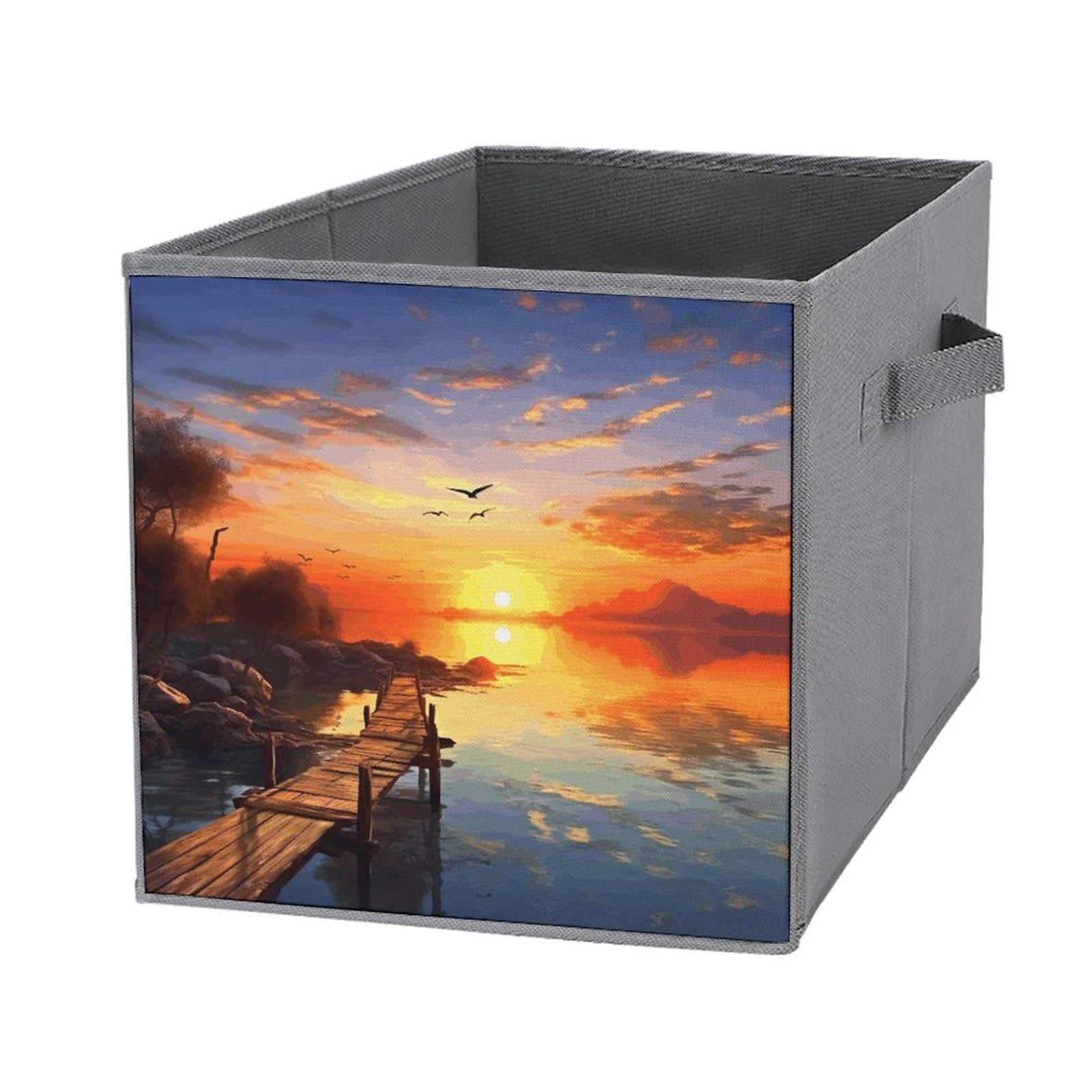 Boîtes de rangement coucher de soleil pour trier la chambre et le salon