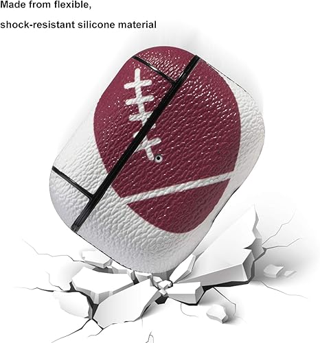 Miniatura 4 de HIDAHE Funda para Airpods Pro, para Airpods Pro, accesorios de piel, patrón deportivo para Airpod Pro, funda de carga de cuero para AirPods Pro,