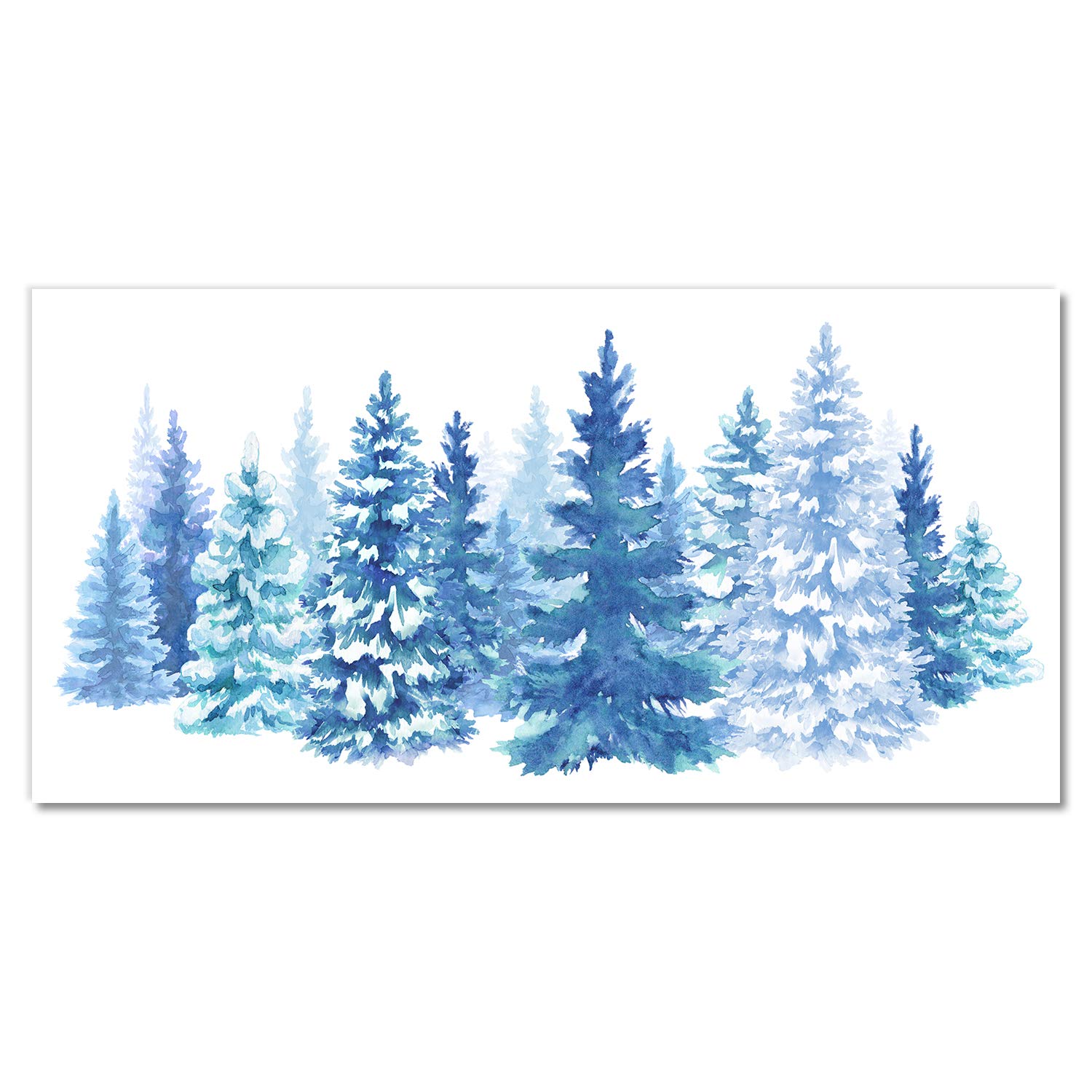 Tableau en verre de sécurité Tulup avec paysage de Noël enneigé 100x50