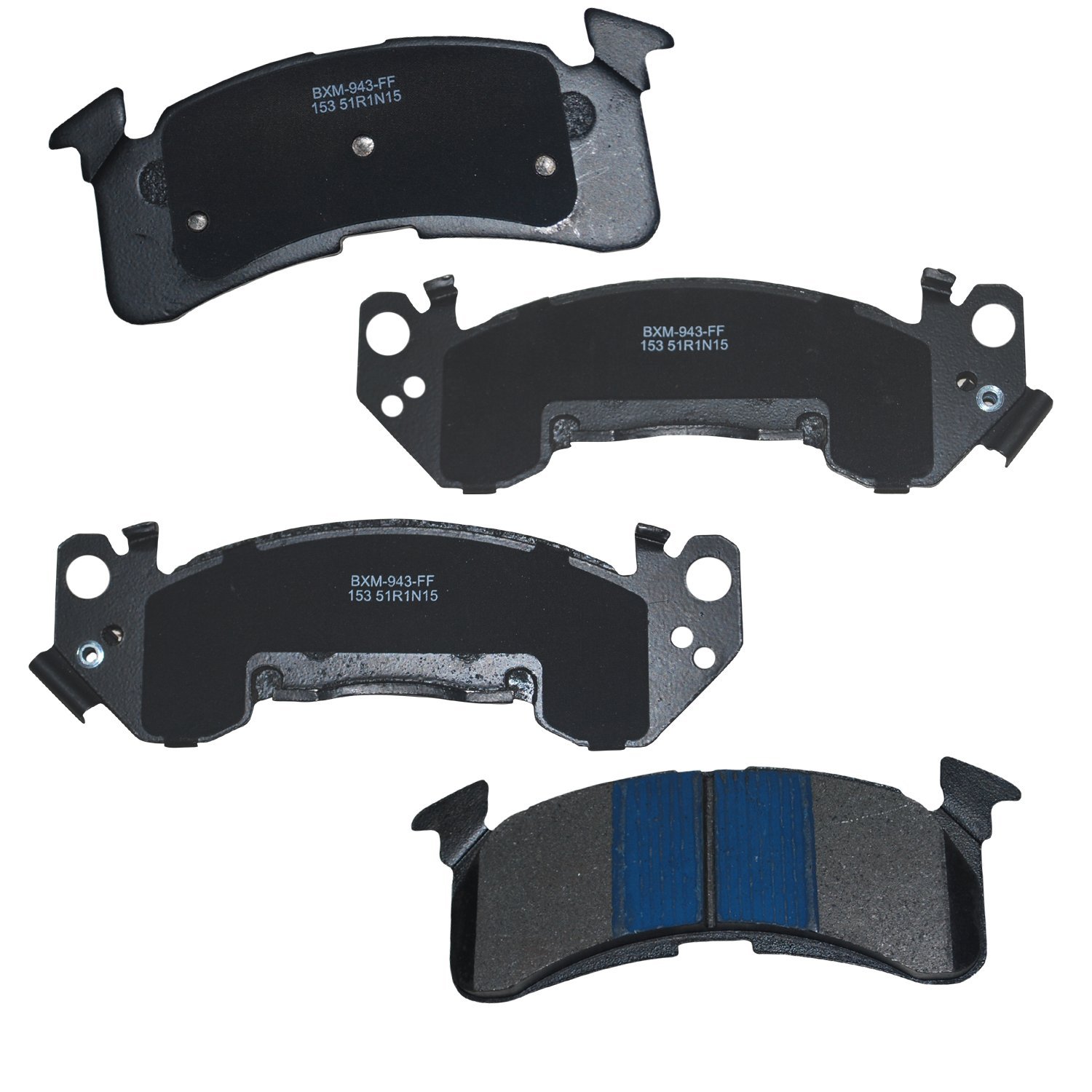 Bendix Premium SBM153 Front Brake Pads for Chevy C20,Suburban,C30,C35,G30,K20,P20,P30,R20,R30,R3500,V20,GMC C2500,G3500,K2500,K2500 P2500,P3500,Workhorse FasTrack FT1261,FT1461,FT1601,FT1801,FT1802