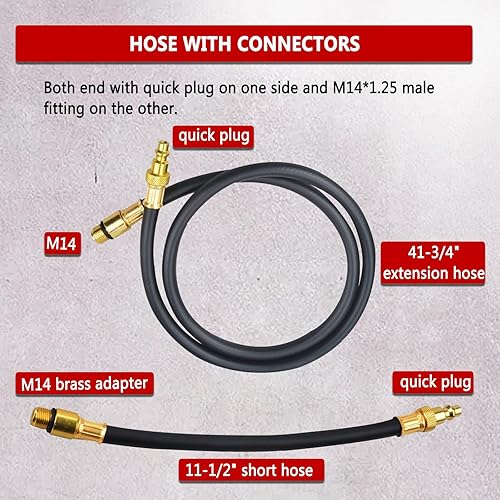 Miniatura 3 de Kit de probador de fugas de cilindro, medidor de presión de motor automotriz Conjunto de herramientas de detección de fugas de prueba de compresión