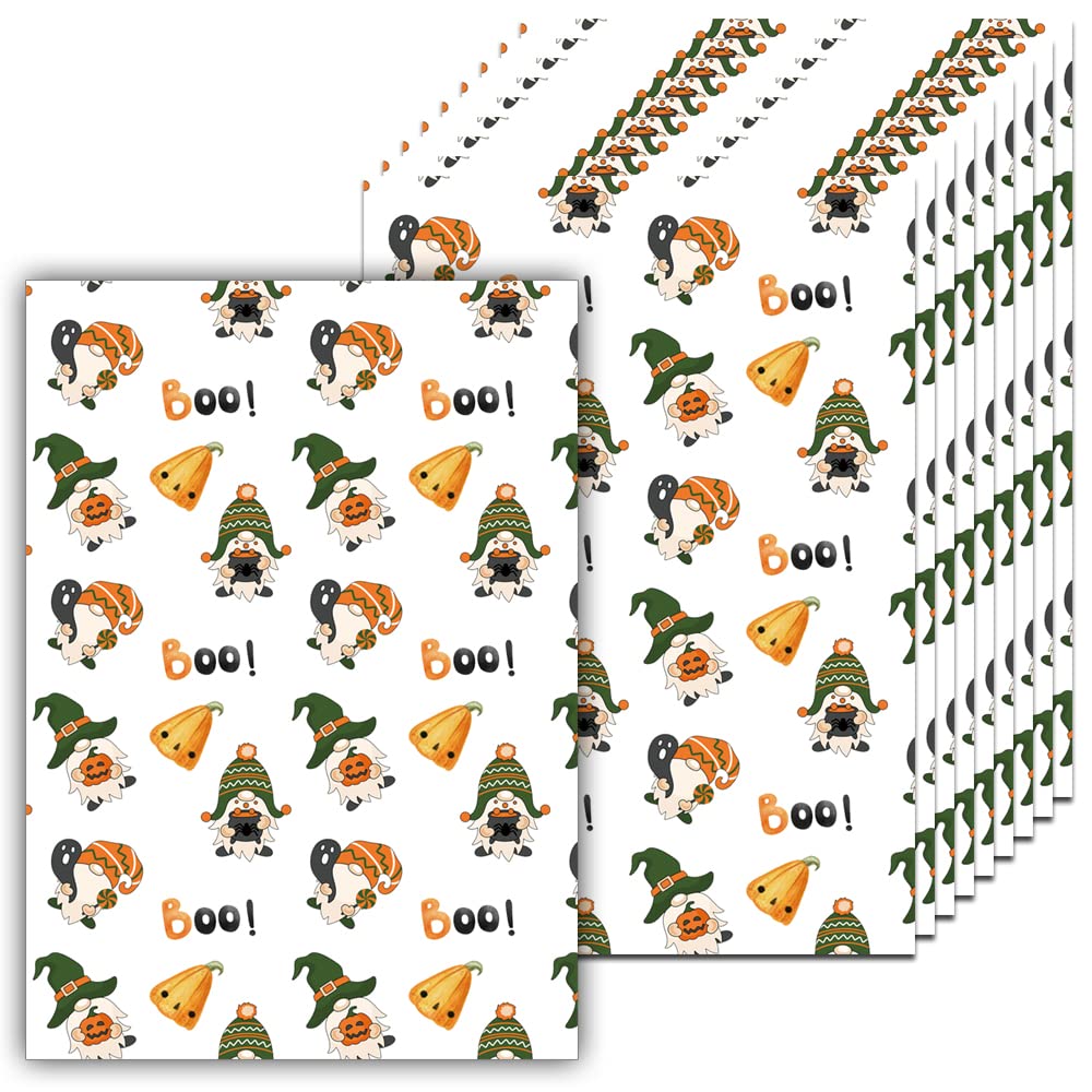50 PCS Halloween Gnome Diamond Painting Release Paper Decorative Pumpkin Replacement Paper Cover DIY Diamond Painting Tool (10cmx14cm)