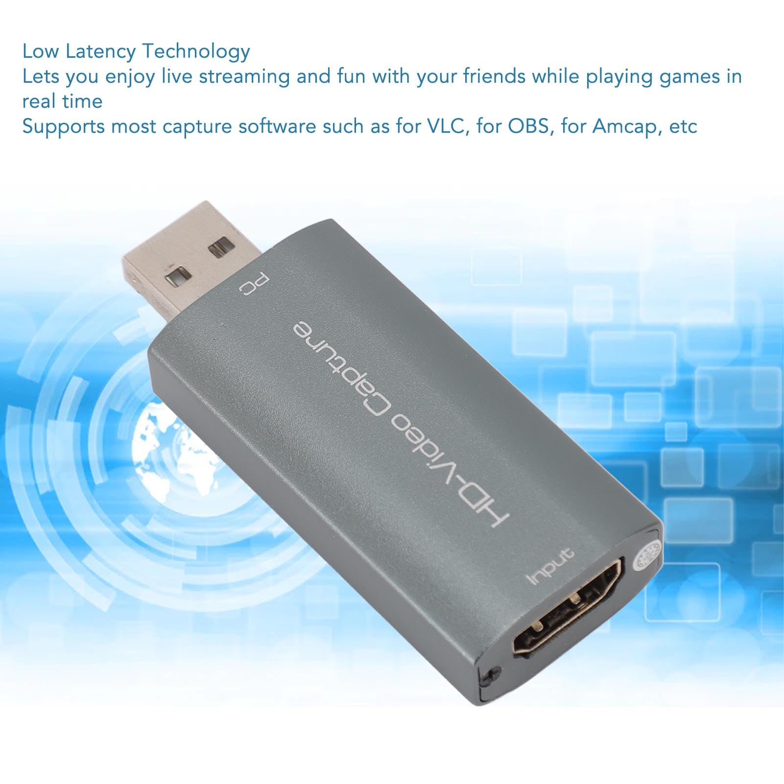 Karta Przechwytująca Wideo 4K HDMI, Karta Przechwytująca Audio-wideo USB 1080P 60 Hz do Transmisji na żywo, spotkań i Gier