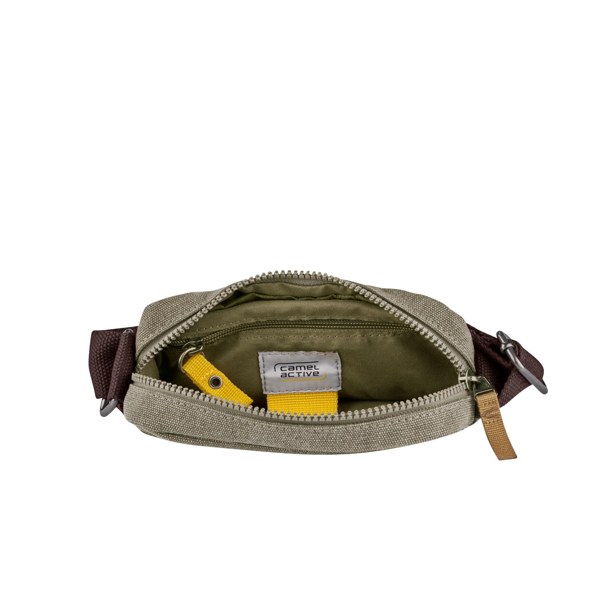 camel active Air męska torba na ramię Crossbody Bag mała, zielony, S, 004072