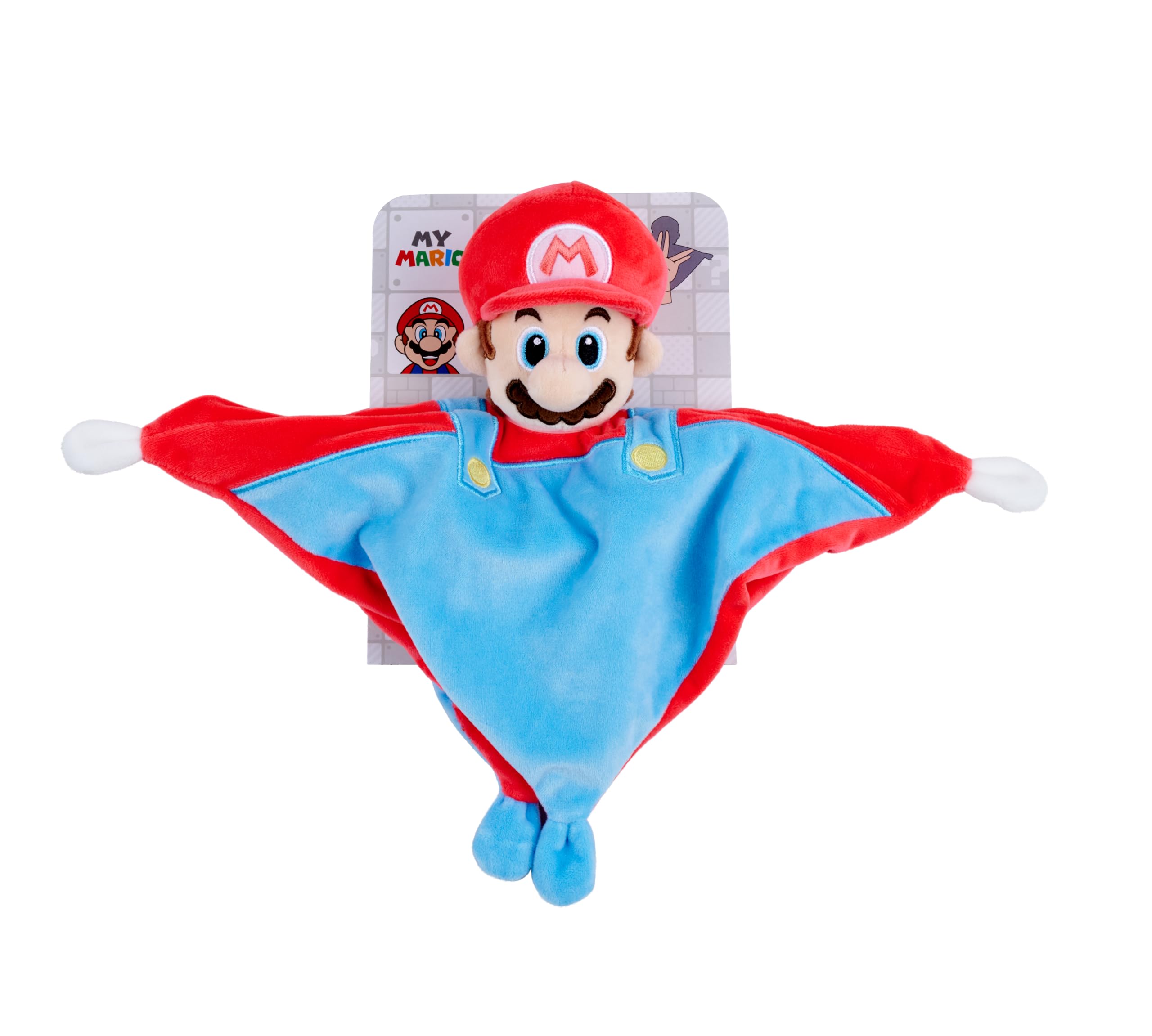 Amazon.co.jp: My Mario ベビーセキュリティブランケット ガラガラ付き