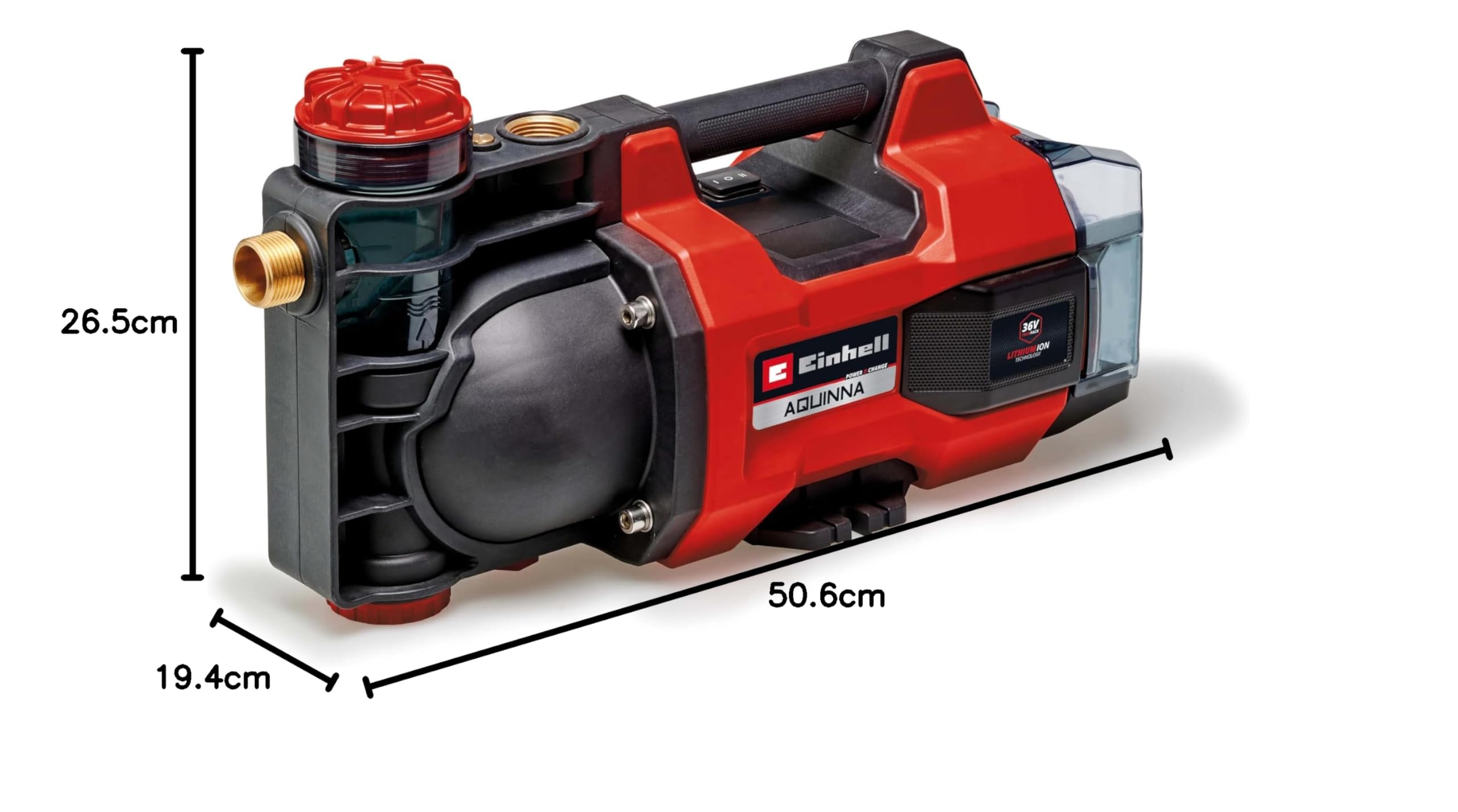 Einhell AQUINNA 18/28 Solo Power X-Change Accu-tuinpomp (18 V, debiet max. 2800 l/u, druk 2,5 bar, eco/boost-modus) levering zonder accu en oplader Einhell AQUINNA 18/28 Solo Power X-Change Accu-tuinpomp (18 V, debiet max. 2800 l/u, druk 2,5 bar, eco/boost-modus) levering zonder accu en oplader