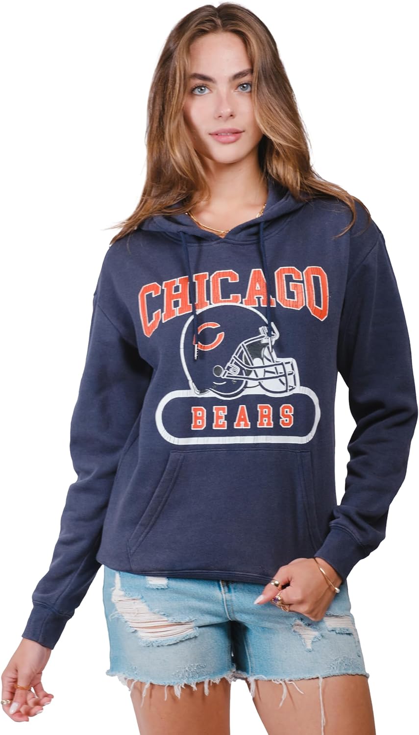 Ultra Game Women's NFL Official Super Soft Hoodie Pullover Sweatshirt
