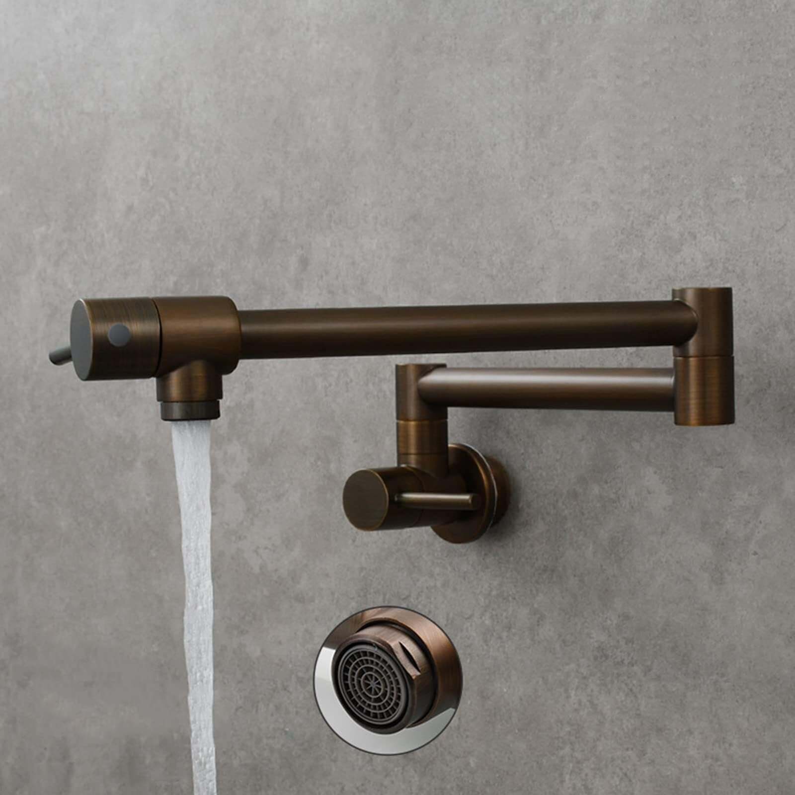 Robinet mural à eau froide simple pour le remplissage des casseroles et des pots en cuisine