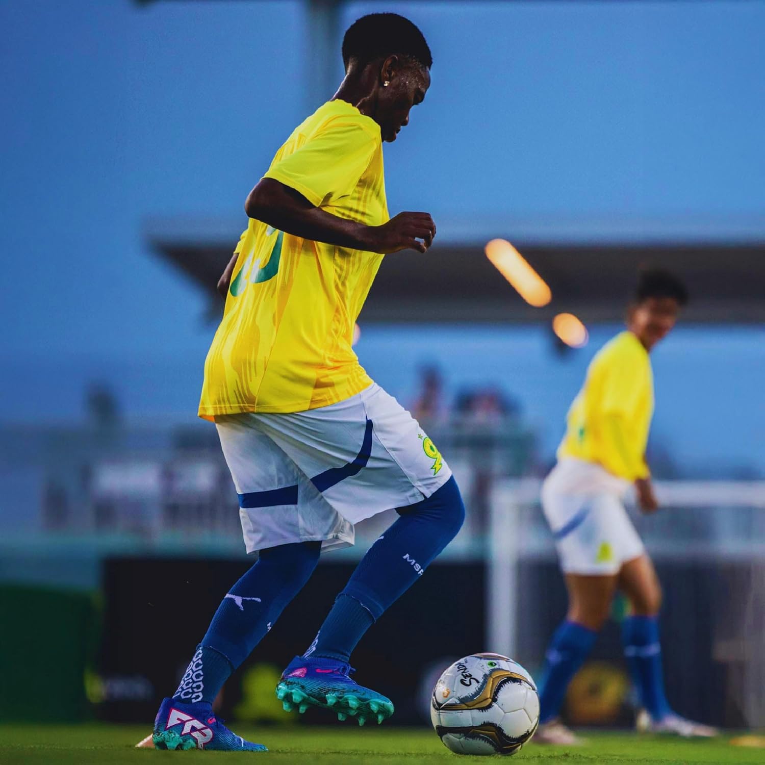 Senda Volta Premier Soccer Ball, Fair Trade Certified, Gold/Grey, Size 5 (Ages 13 & Up)