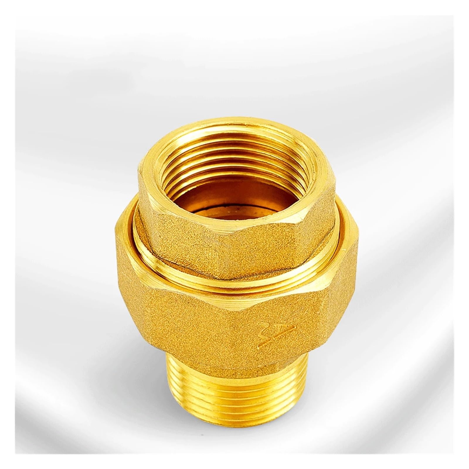 H59 Brass 1/2" 3/4" 1" 2" BSPP Female To Male Thread Pipe Fitting Thickening Union Joint Water Gas Coupler Connector(1-1/2")