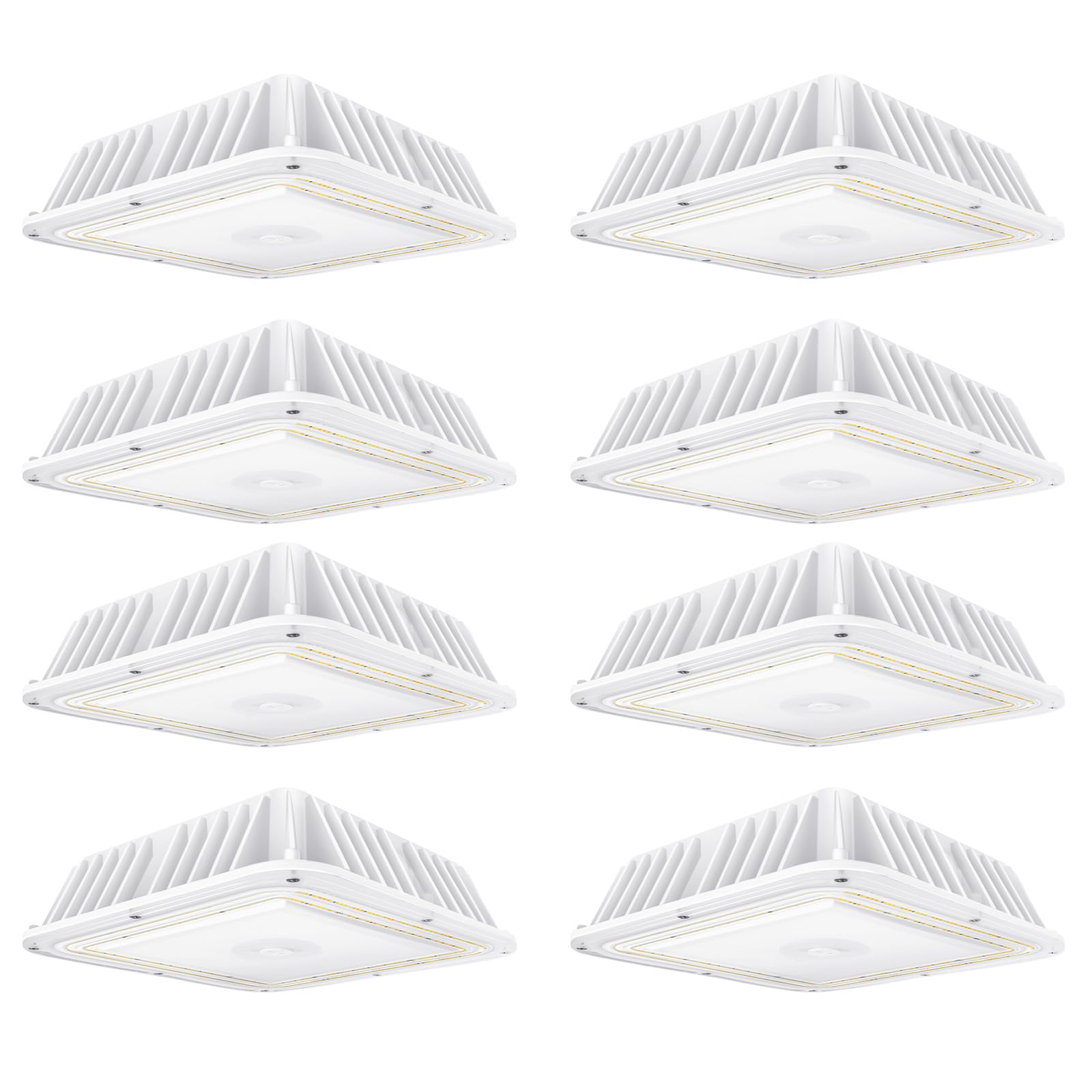 ELEPHANT DEPOT Canopy Lights Outdoor, 60/70/80W, 3000/4000/5000K Selectable, Up to 11200LM,Waterproof Led Lights for Gas Station, Garage, Carport, AC120-277V Commercial Grade
