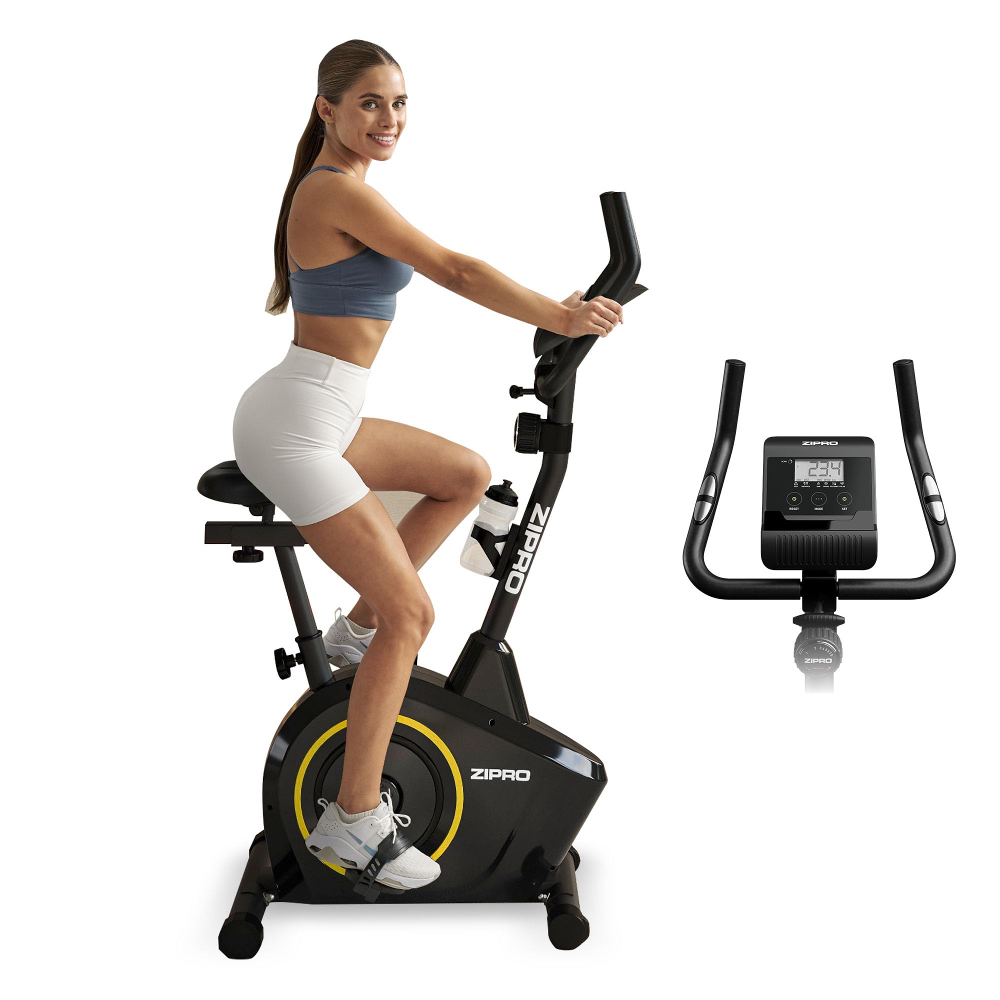 Zipro Bicicleta de entrenamiento en casa Boost, Bicicletas estáticas, Bicicleta magnética de entrenamiento, Bicicleta ergométrica 120kg, Bicicleta de interior, Bicicleta de entrenamiento en casa