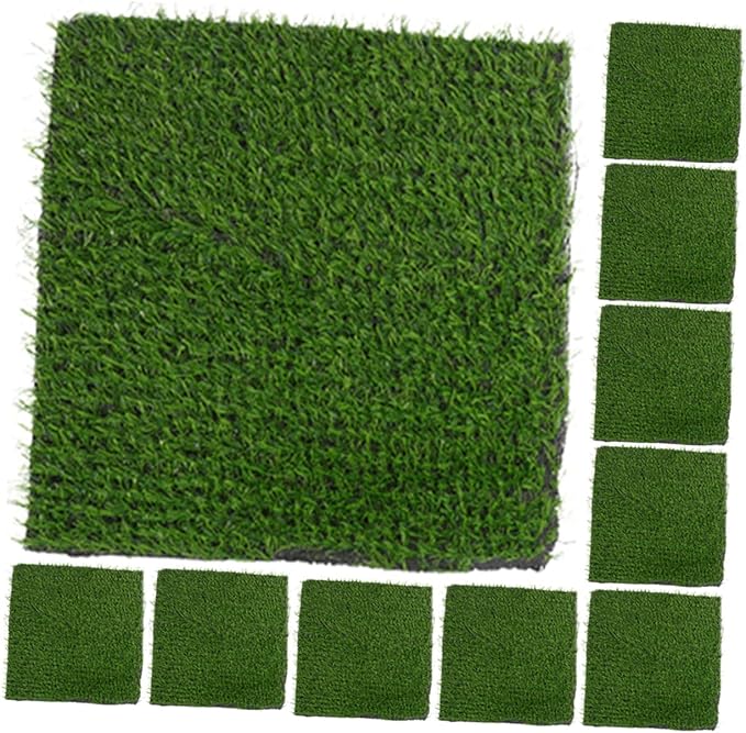 Parliky 10pcs Box Chicken Laying Mat Artificial Turf Arts and Crafts