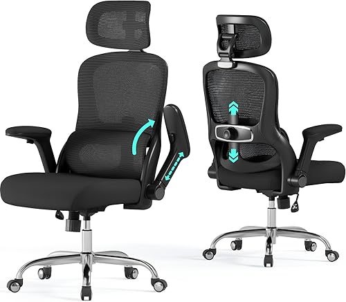 Silla de oficina ergonómica Silla de escritorio para computadora de 400 libras, cómoda silla de oficina grande y alta con soporte lumbar y