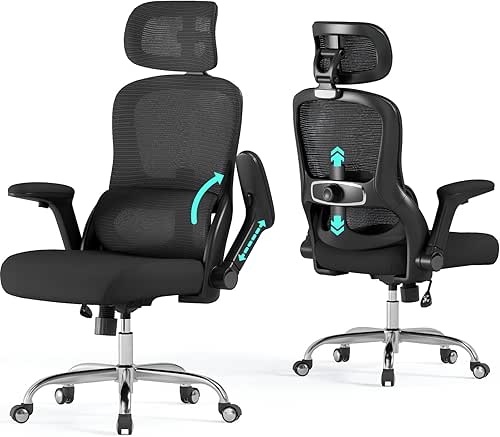 Ergonomic Office Chair: 400LBS Computer Desk Chair Comfy-Black Big and
