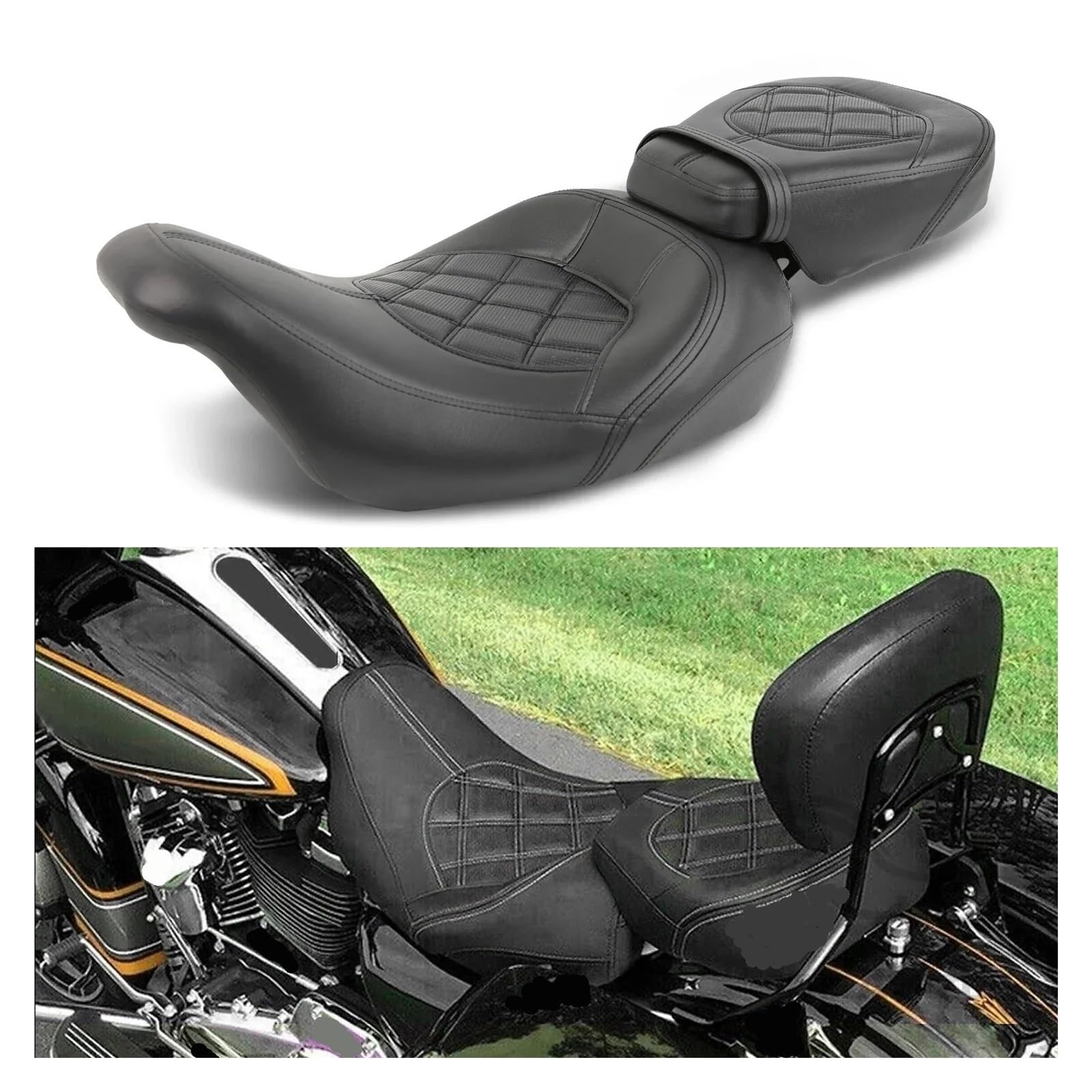 Motocicletta Sella Per Road Per King FLHR 1997-2007 Per Street