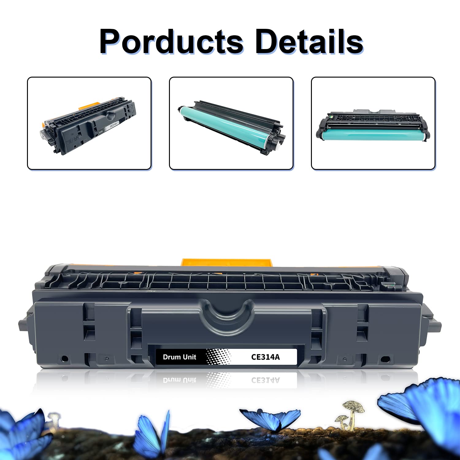 LOSMANN Tambour Compatible pour 126A CE314A Tambour pour Color LaserJet CP1025 CP1025nw Pro 100 MFP M175nw M175a Pro MFP M176 M177fw M176n TopShot LaserJet Pro M275 M275nw