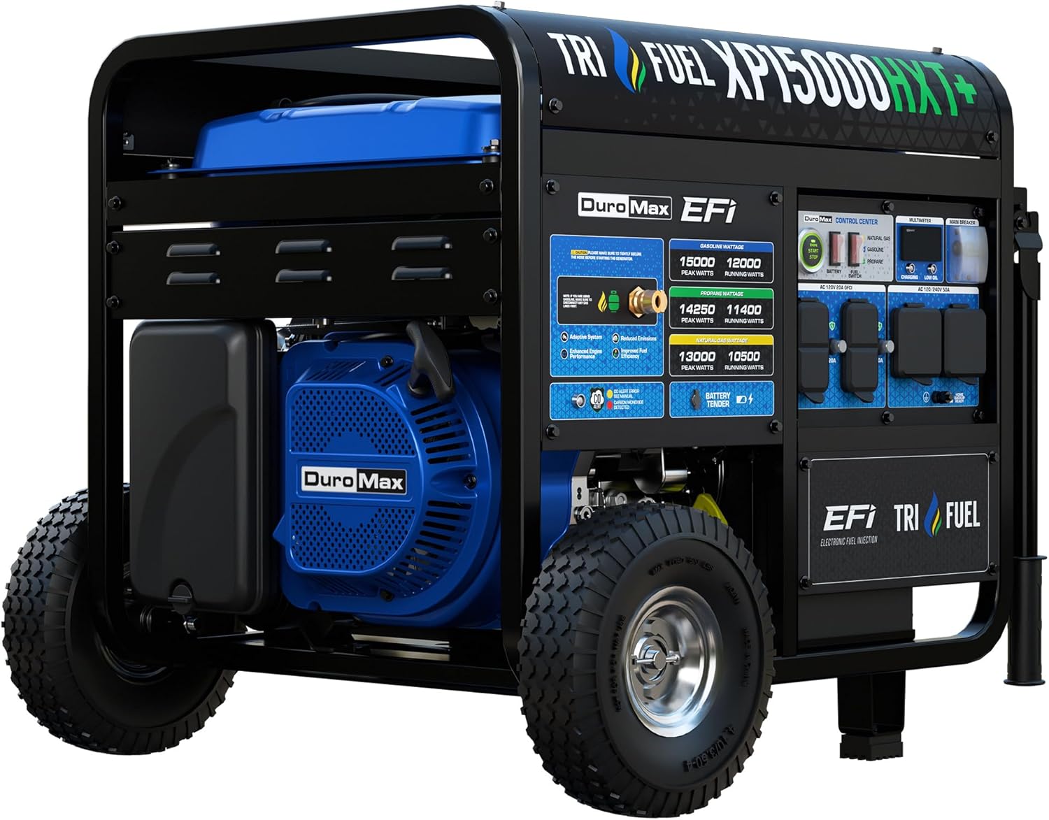 DuroMax XP15000HXT+ 15,000 Watt Portable Tri Fuel EFI Portable Generator – B0F9H4CHDN