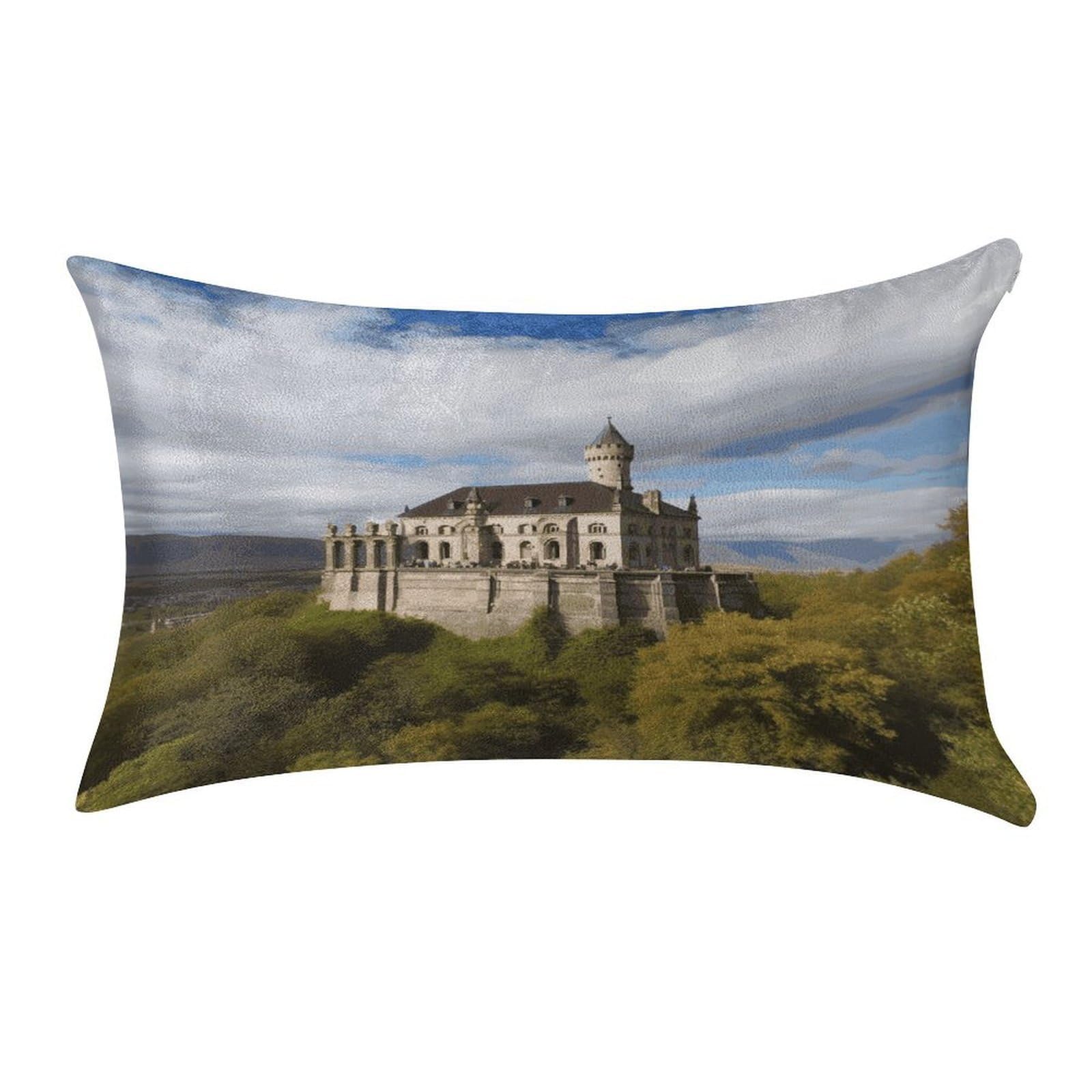 Btcowzrv Style Hilltop Castle Landscape Pillow Cover Pillow Case Pillowcase