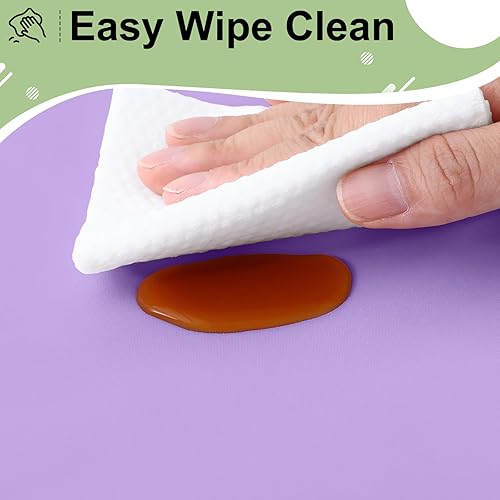 Miniatura 5 de misaya Paquete de 6 manteles desechables, 54 x 108 pulgadas, mantel de plástico impermeable y rectangular, para picnic, cumpleaños, fiesta, lavanda