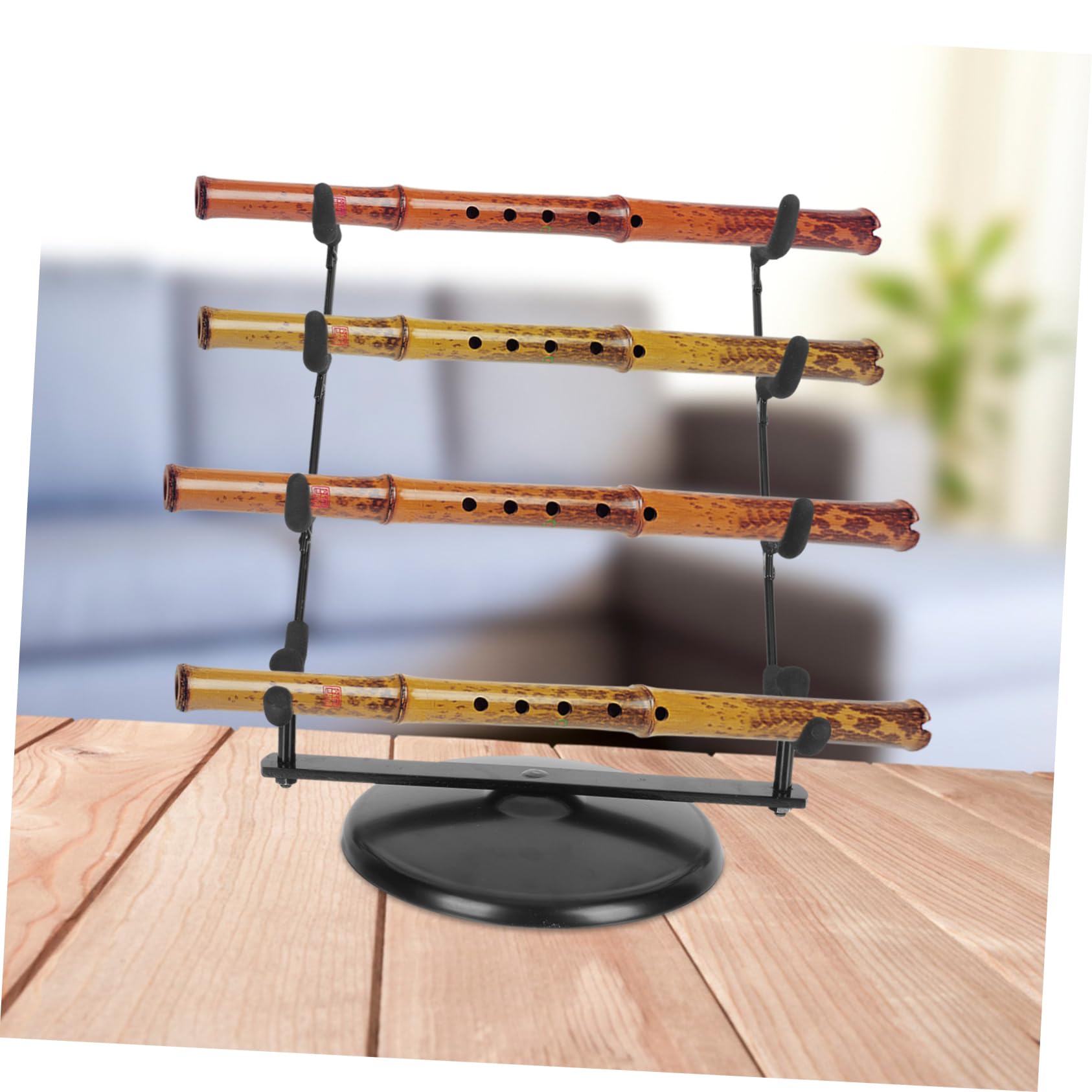 Toyvian Porta Flauto in Ferro Scaffale per Organizzare Dizi Supporto per Riporre Flauti Elegante e Durevole per Uso Domestico e Esposizione
