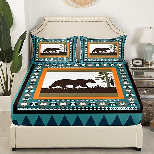 Vista 154 de Erosebridal Sábanas rústicas de granja, sábanas de camping feliz, juego de sábanas para decoración de cámper para niños, adolescentes, mujeres