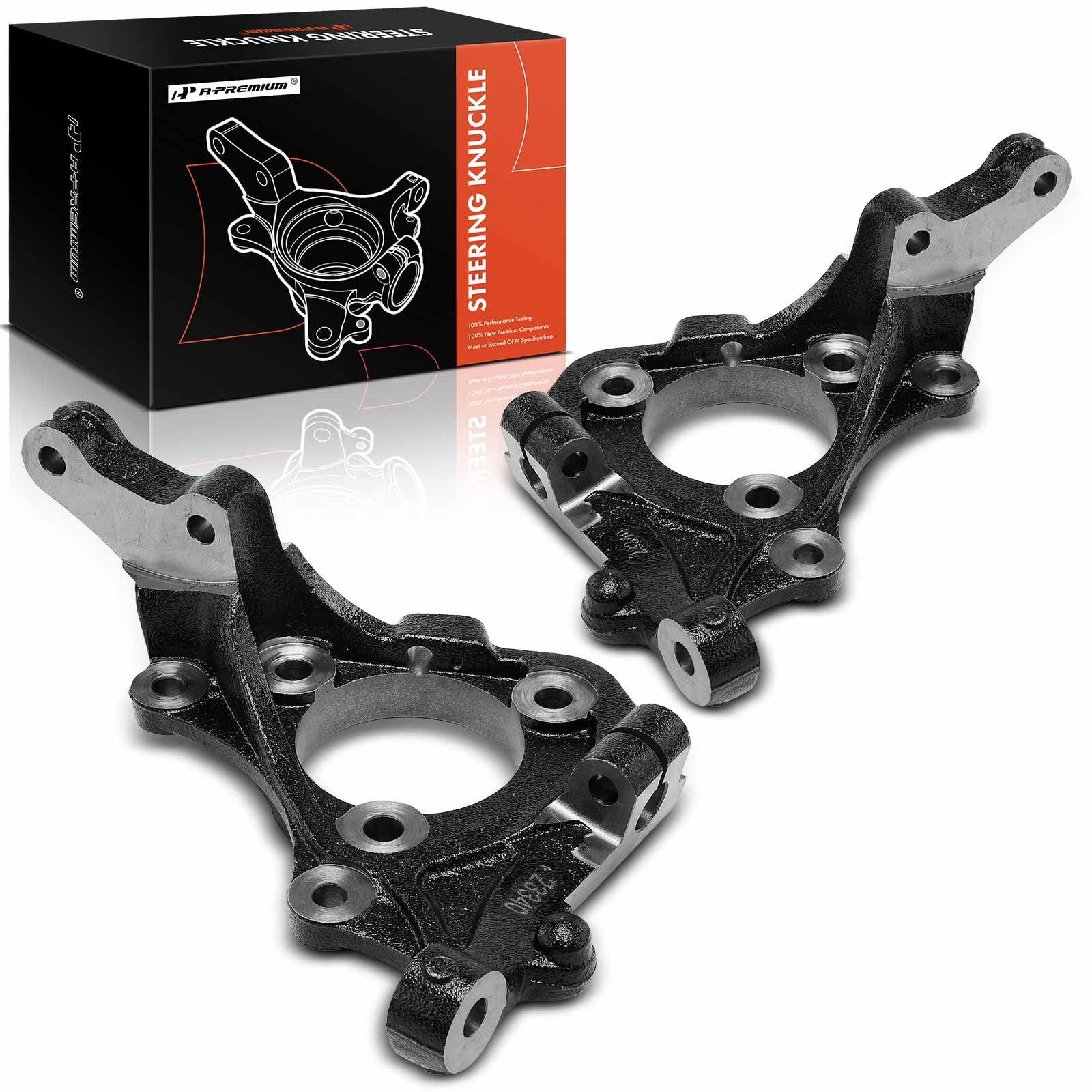 A-Premium Set of 2 Front Suspension Steering Knuckles Compatible with Hyundai Entourage 2007-2008, Driver and Passenger Side