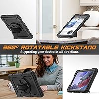 Vista 5 de Timecity Funda para Samsung Galaxy Tab A7 Lite 2021 de 8.7 pulgadas SM-T220/T225/T227 con protector de pantalla, resistente funda protectora