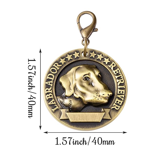 Foto 2 de 7 de Uiopa Chapa Perro Grabada, Diseño 3D Único Placa Perro Grabada