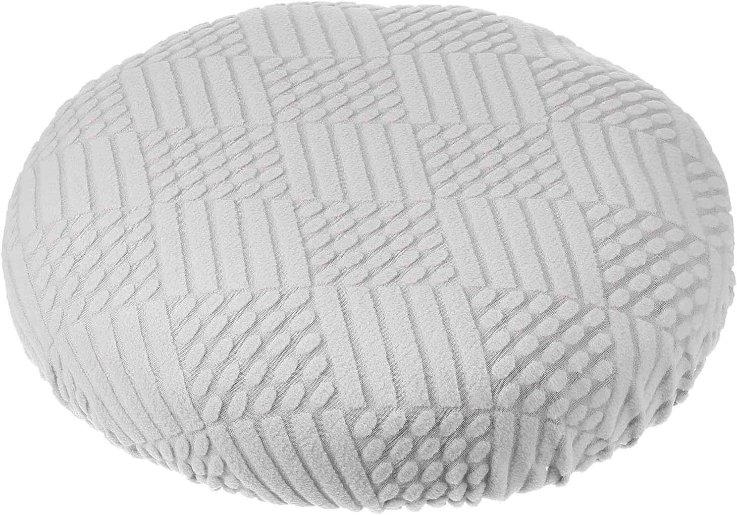 PATIKIL Stool Covers Round, Elastic Bar Stool Covers Washable Stool Cushion Slipcover Stretchy Bar Chair Seat Cover for 14-18 Inch Chair, Grey