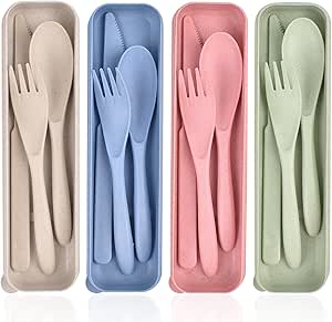 Étui à Couverts De Voyage Réutilisable - Rangement Anti-poussière Pour Pique-nique, Camping, école Ou Bureau
