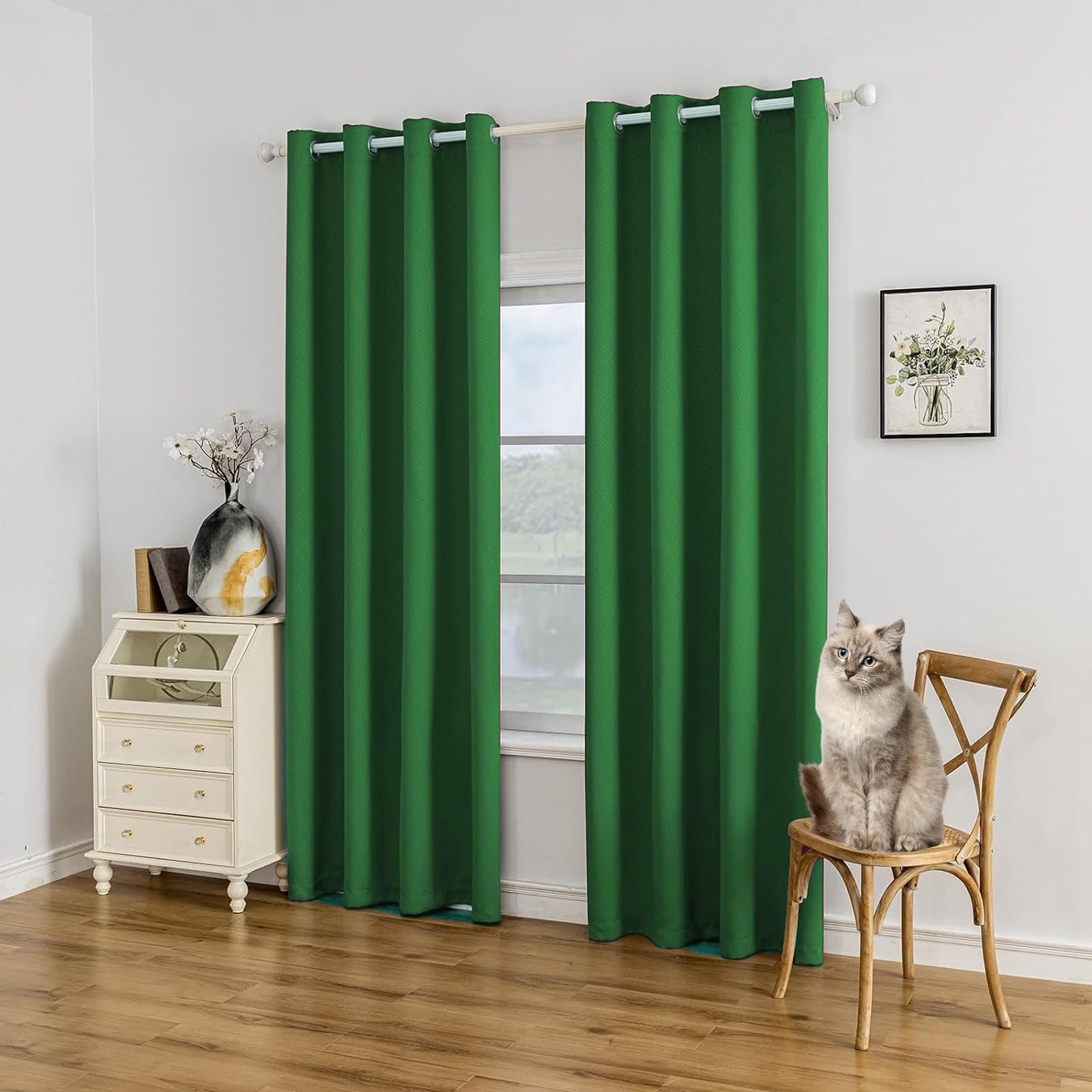 Rideau occultant de fenêtre 160x140 cm thermique isolant aux finitions soignées