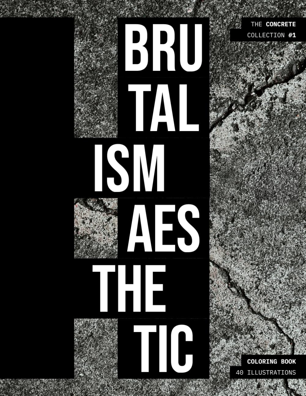 Brutalism Aesthethic: A Brutalist Architecture Adult Coloring Book Featuring 40 Modern Industrial Designs