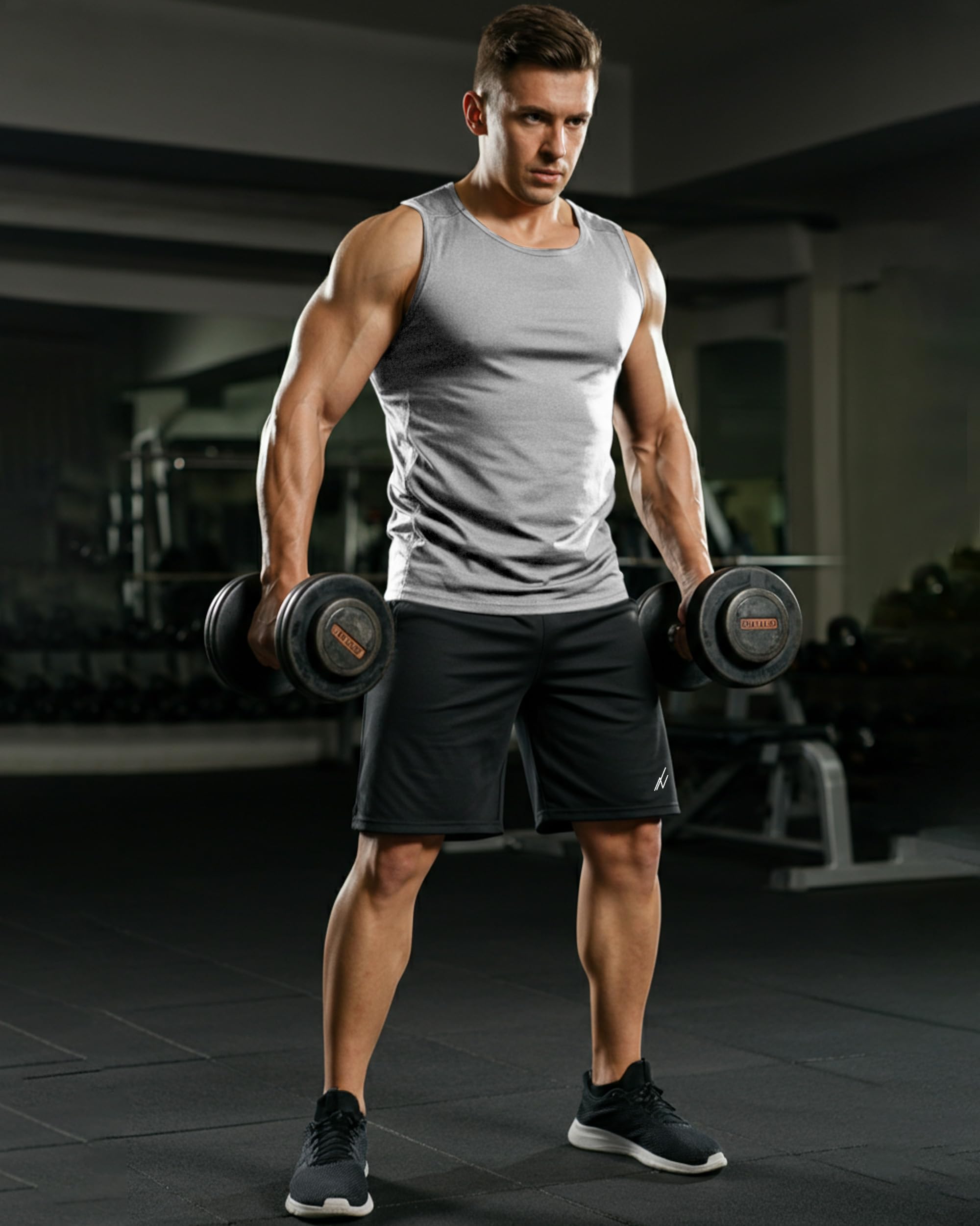 NY Threads Pantalones Cortos Deportivos para Hombre Secado Rápido Holgado Ligeros Correr