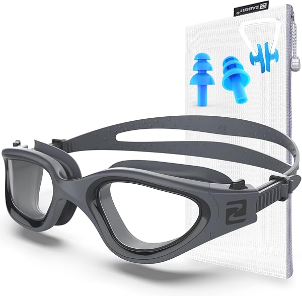 ZABERT W1 Erwachsene Schwimmbrille für Herren Damen, Anti-Beschlag, UV-Schutz, wasserdicht, Erwachsene Unisex, Jugendliche